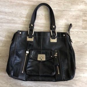 b makowsky  Black leather handbags